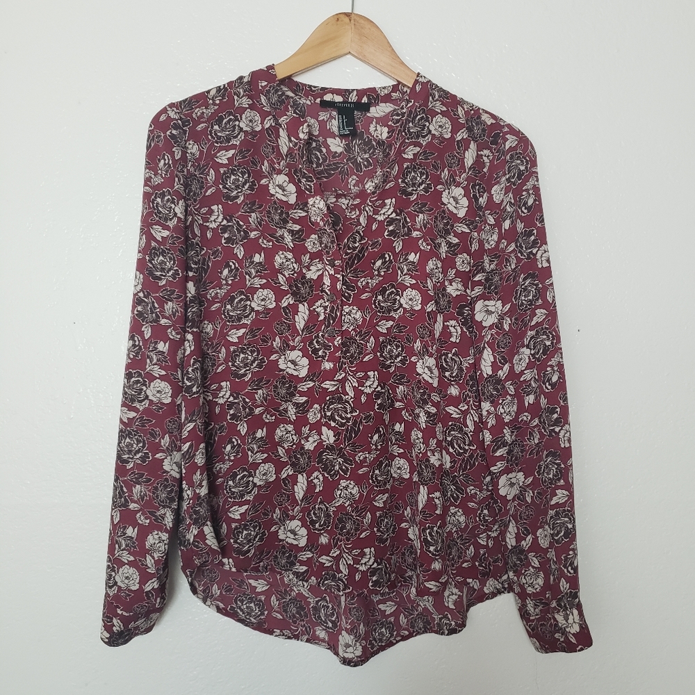 Floral chiffon top